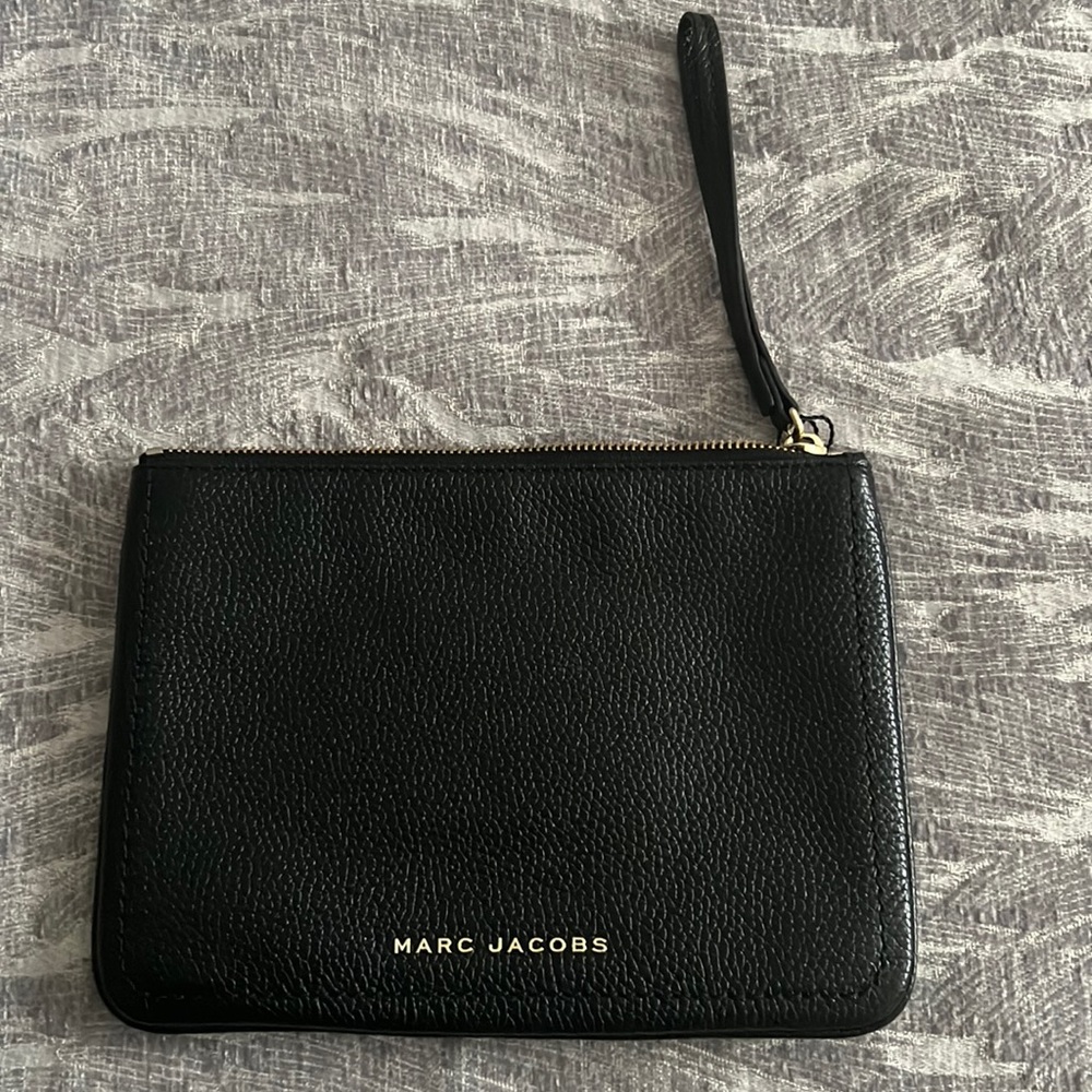 Marc Jacobs Black Leather Wristlet/Clutch